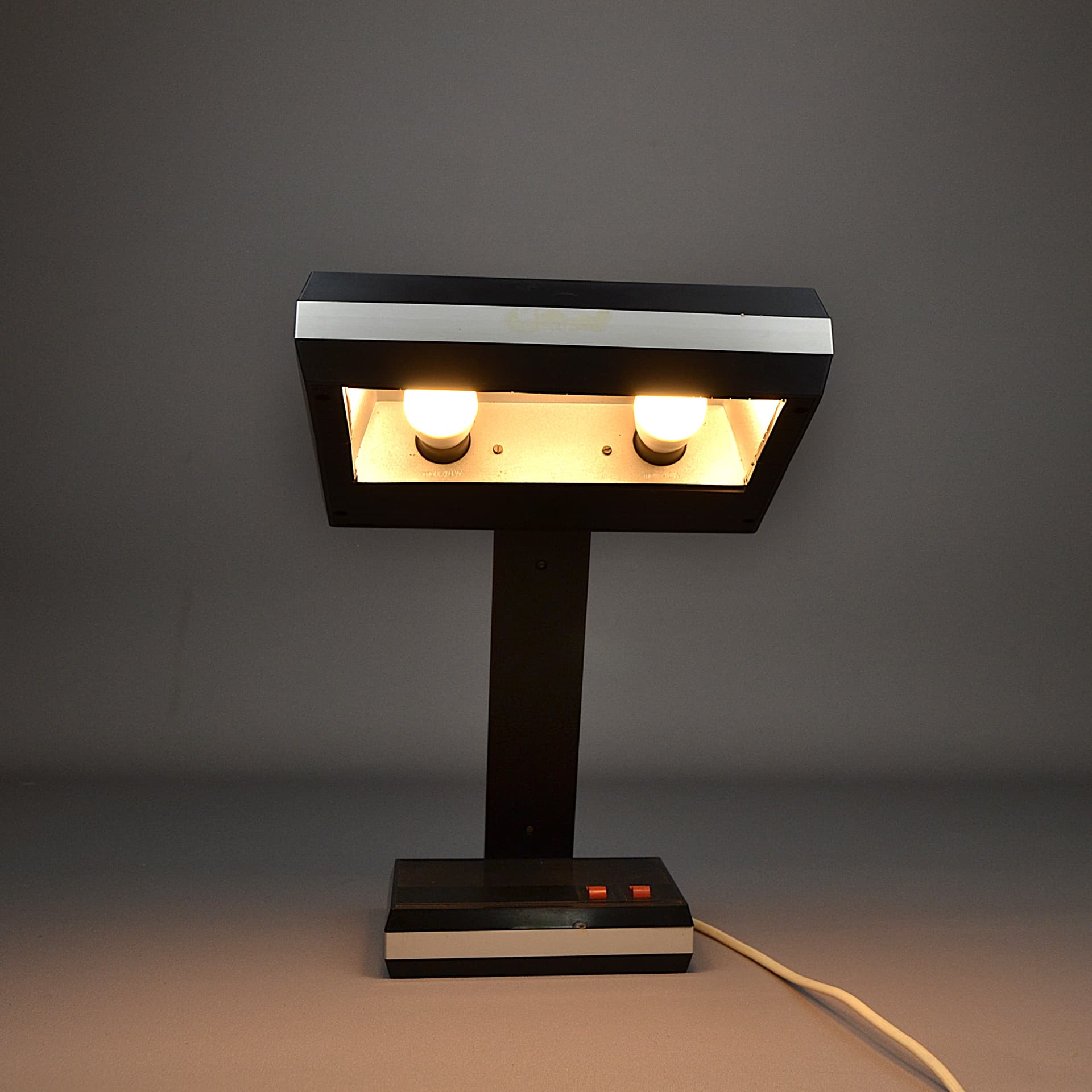 Lampa biurkowa Space Age, multikolor, plastik, Polam, Polska, lata 60. - 194920