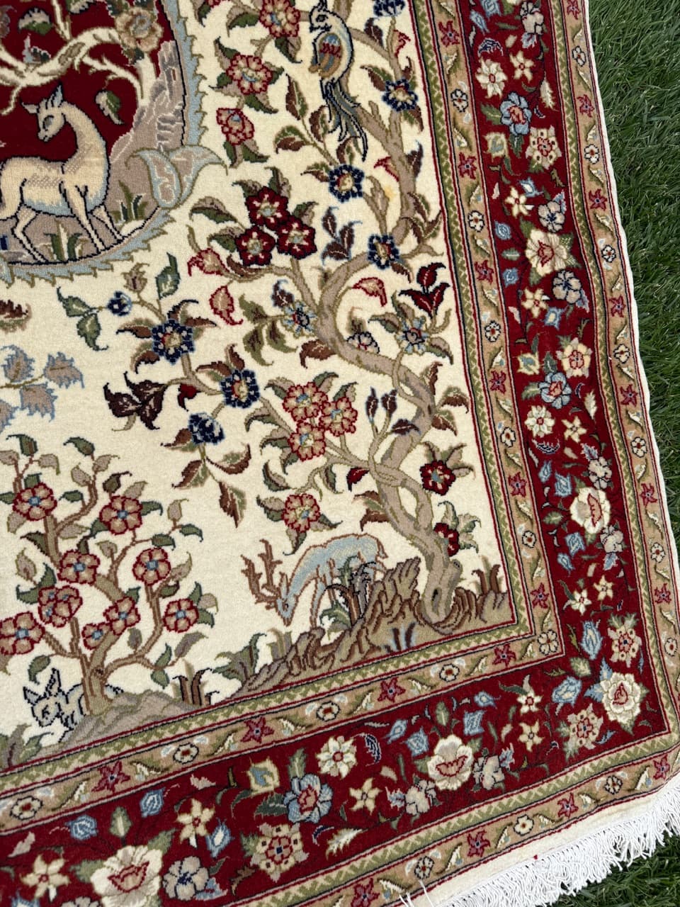 Dywan Tabriz Figural 170x104 cm, multikolor, wełna kaszmir, jedwab, Iran - 194972