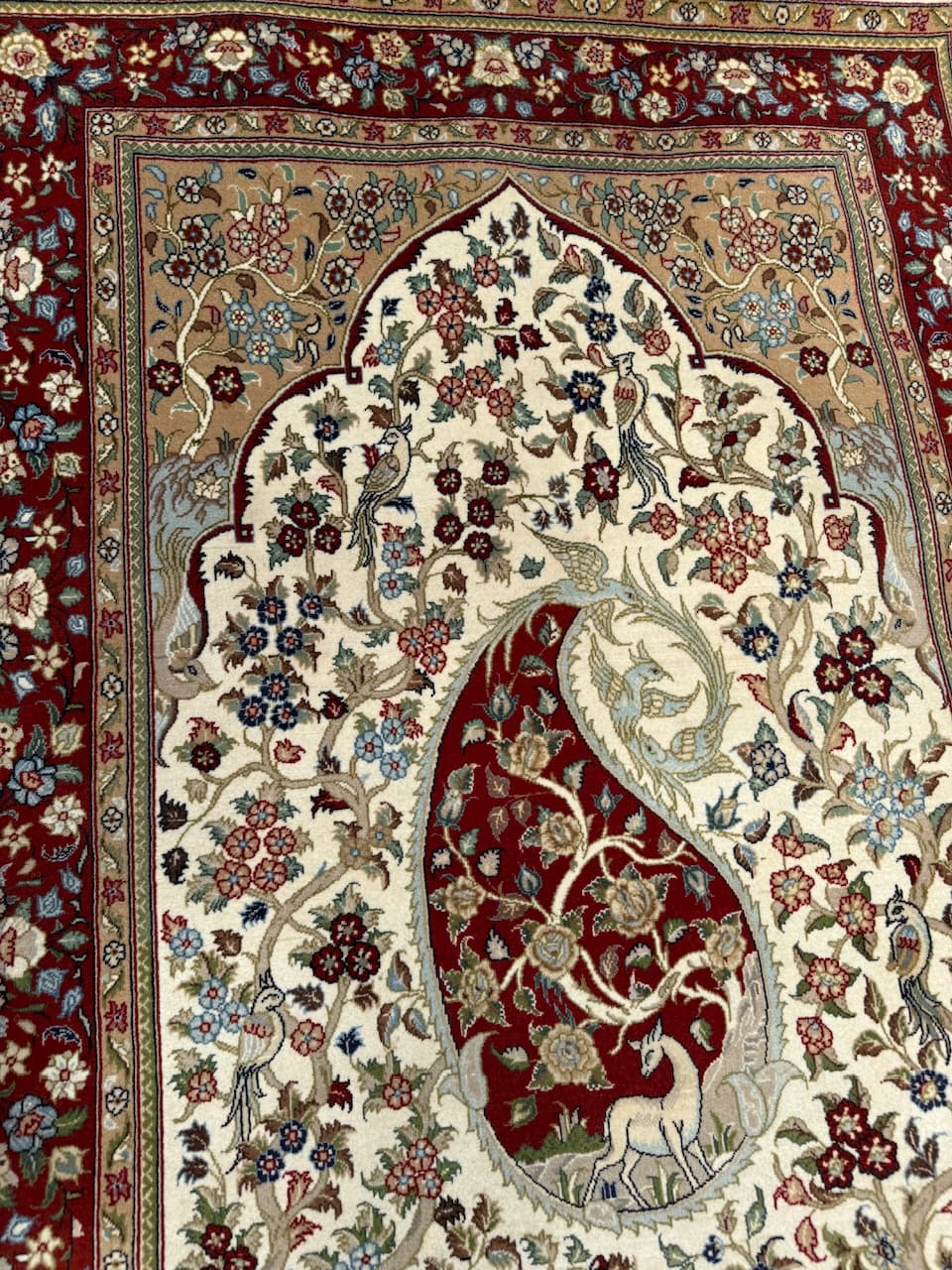 Dywan Tabriz Figural 170x104 cm, multikolor, wełna kaszmir, jedwab, Iran - 194964