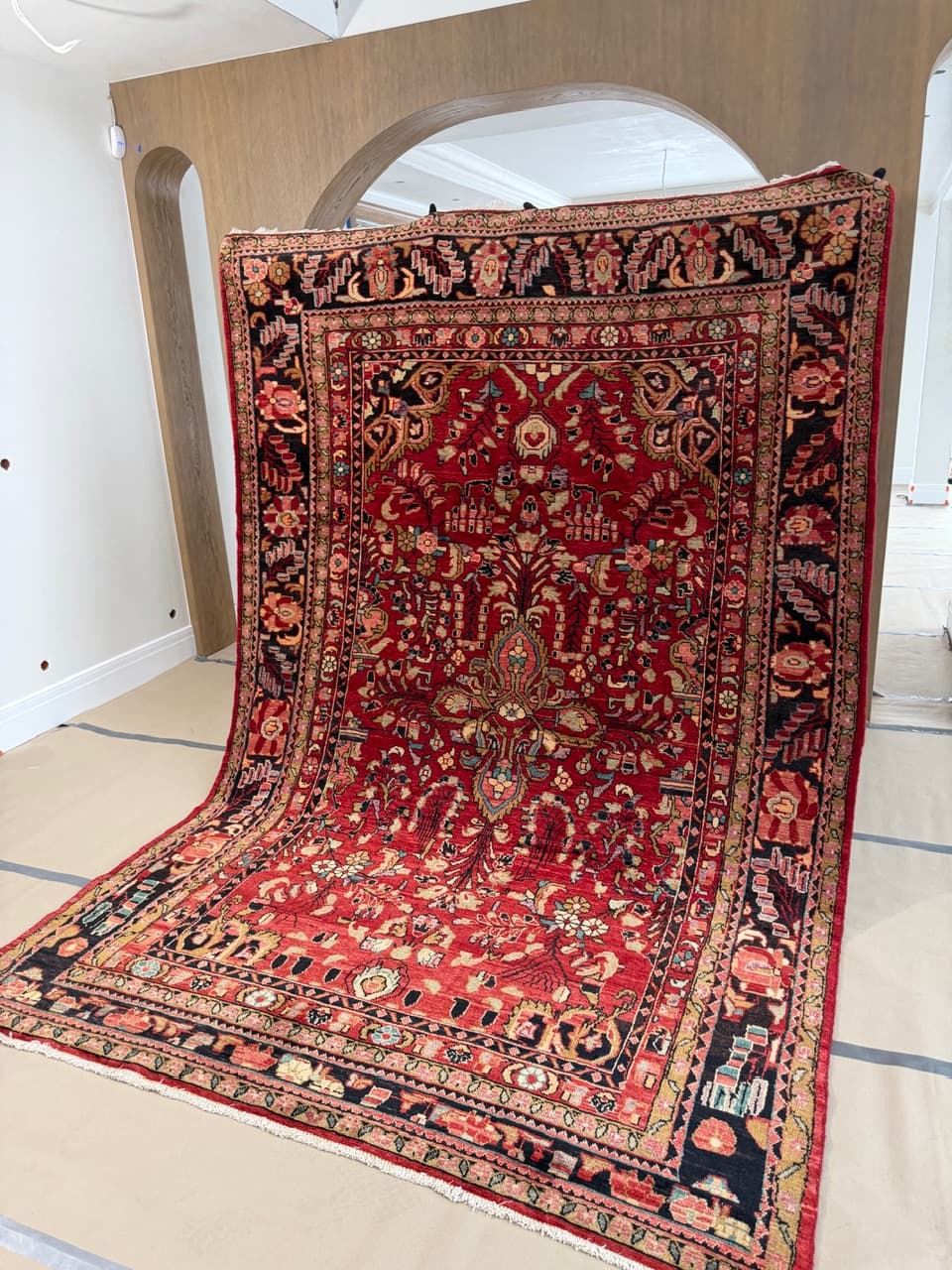 Dywan Lilian 335x225 cm, czerwony, wełna, Iran - 195011