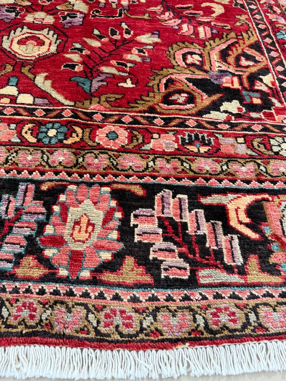 Dywan Lilian 335x225 cm, czerwony, wełna, Iran - 195020