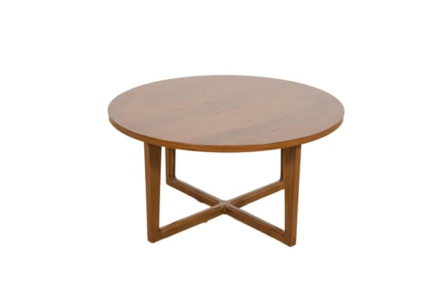 Coffee table, brown teak wood, Remploy, United Kingdom, 1970s. - DIMENSION