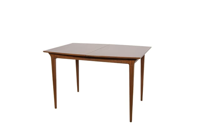 Stół jadalniany rozkładany, teak jasnobrązowy, McIntosh, Wielka Brytania, lata 60. - WYMIARY