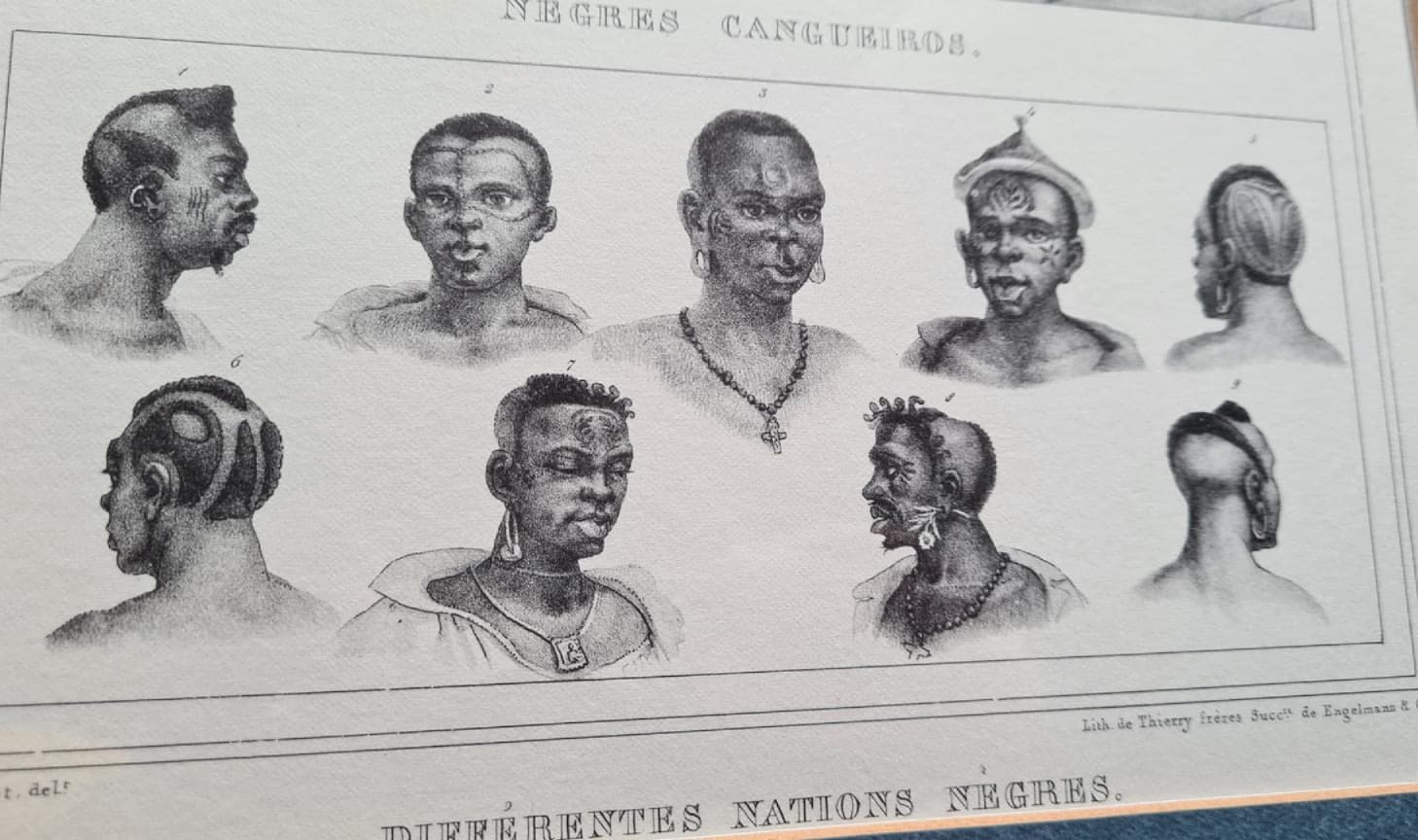 Para litografii, czarno-białe, papier, aut. J.-B. Debret, Francja, XIX w. - 195049