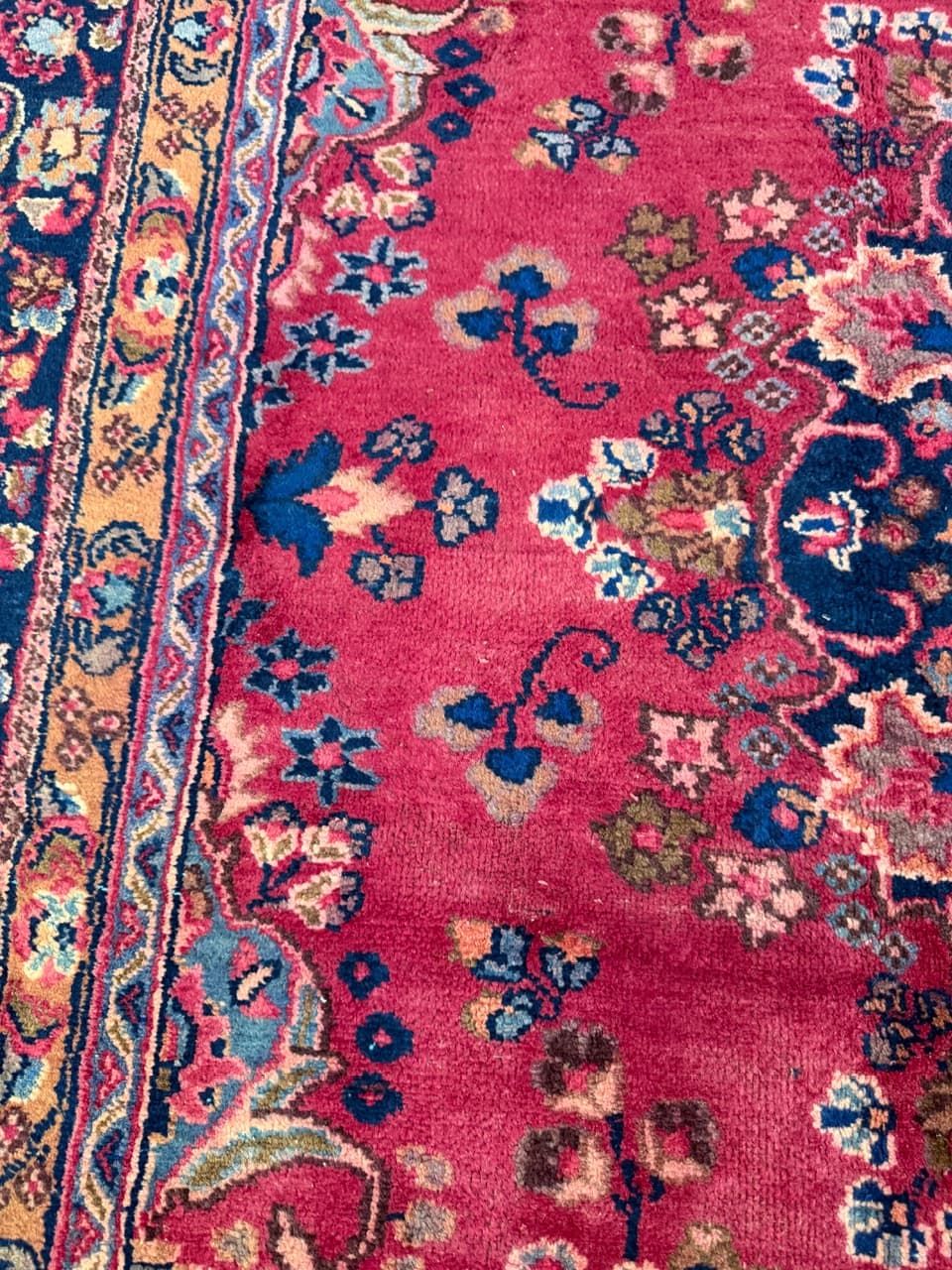 Dywan Keshan 330x240 cm, czerwony, wełna, Iran - 195083