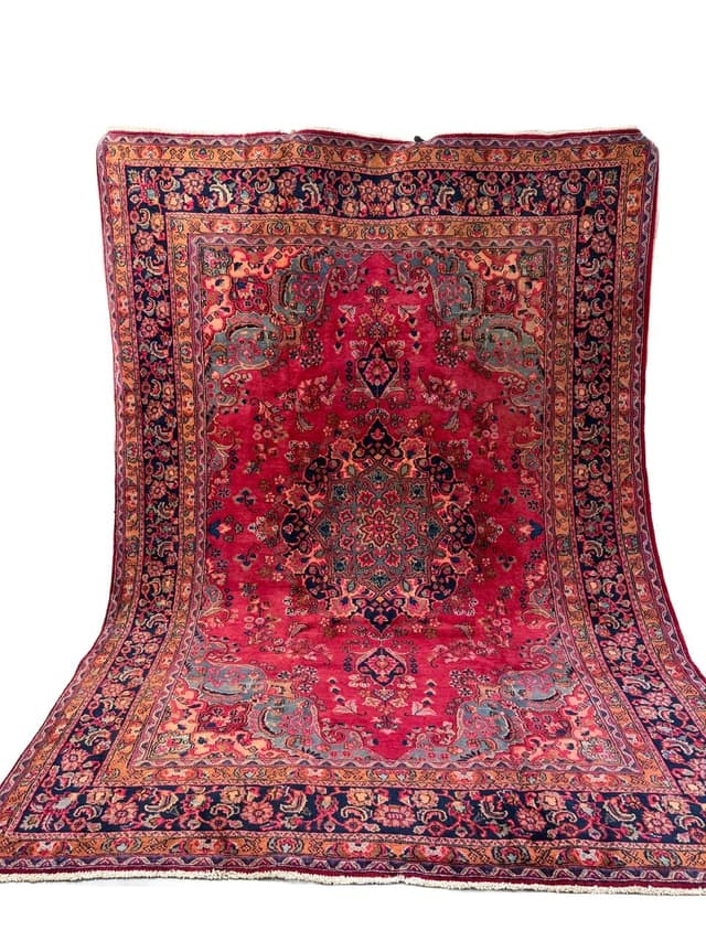 Dywan Keshan 330x240 cm, czerwony, wełna, Iran - WYMIARY