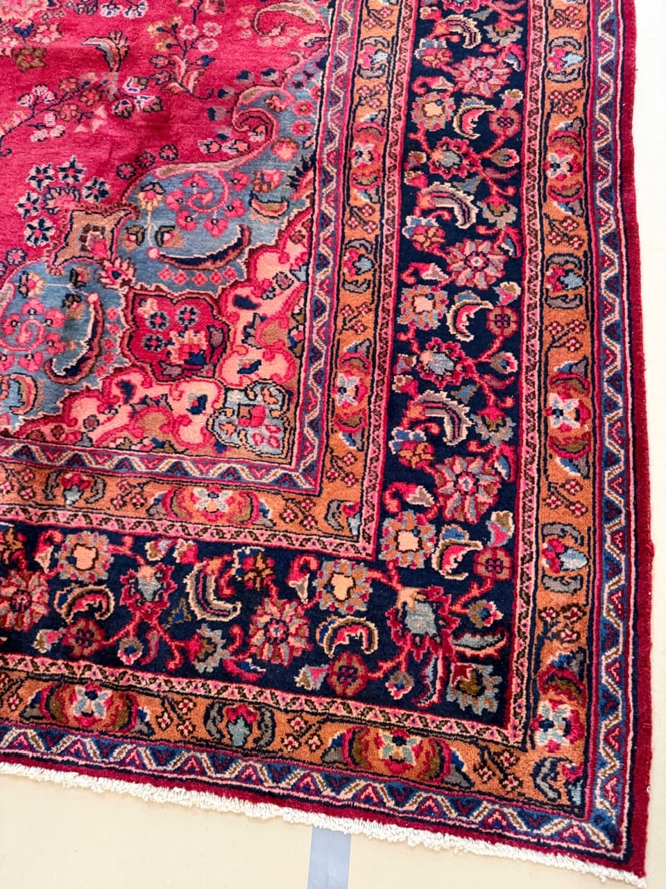 Dywan Keshan 330x240 cm, czerwony, wełna, Iran - 195072