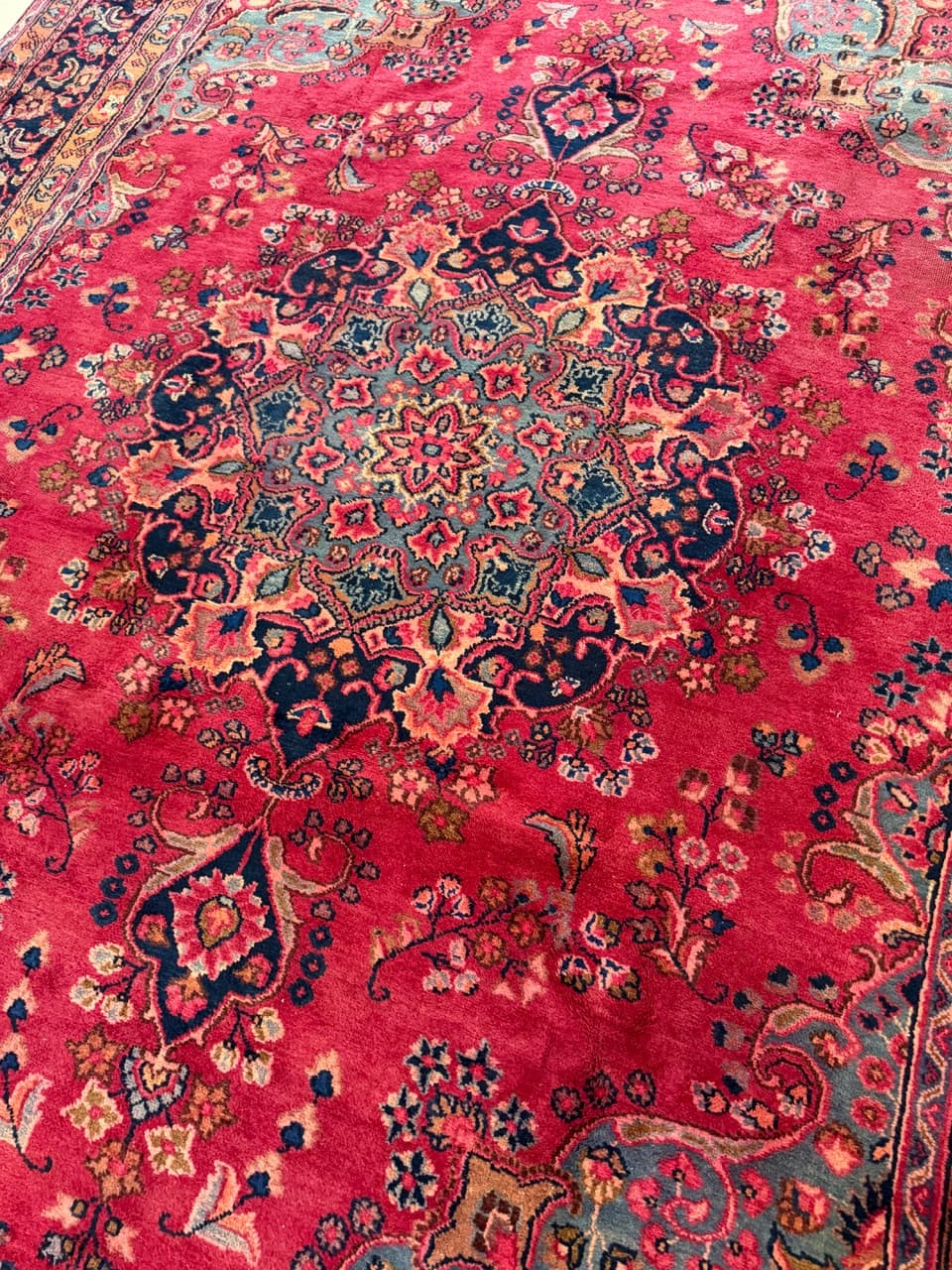 Dywan Keshan 330x240 cm, czerwony, wełna, Iran - 195073