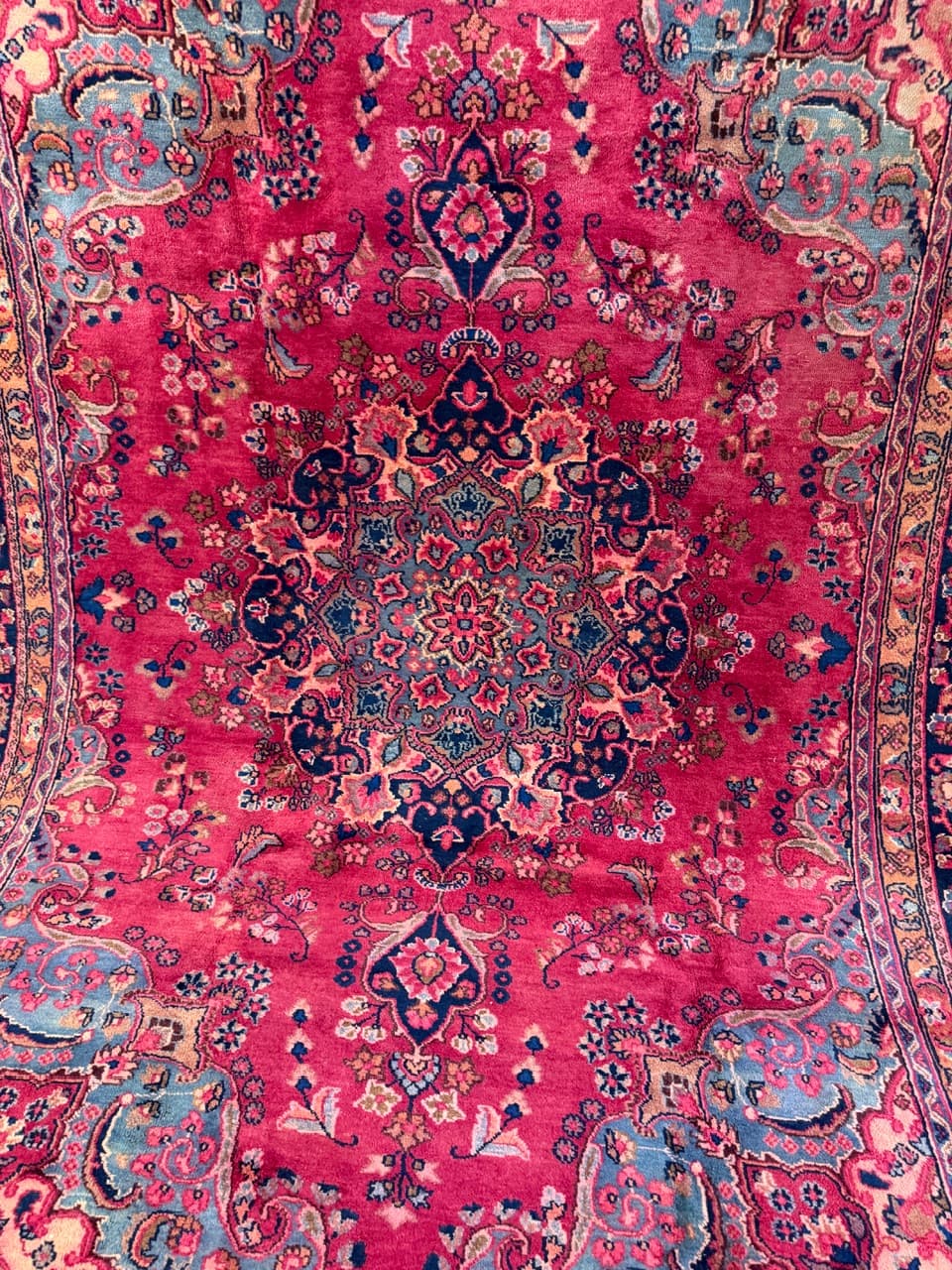 Dywan Keshan 330x240 cm, czerwony, wełna, Iran - 195085