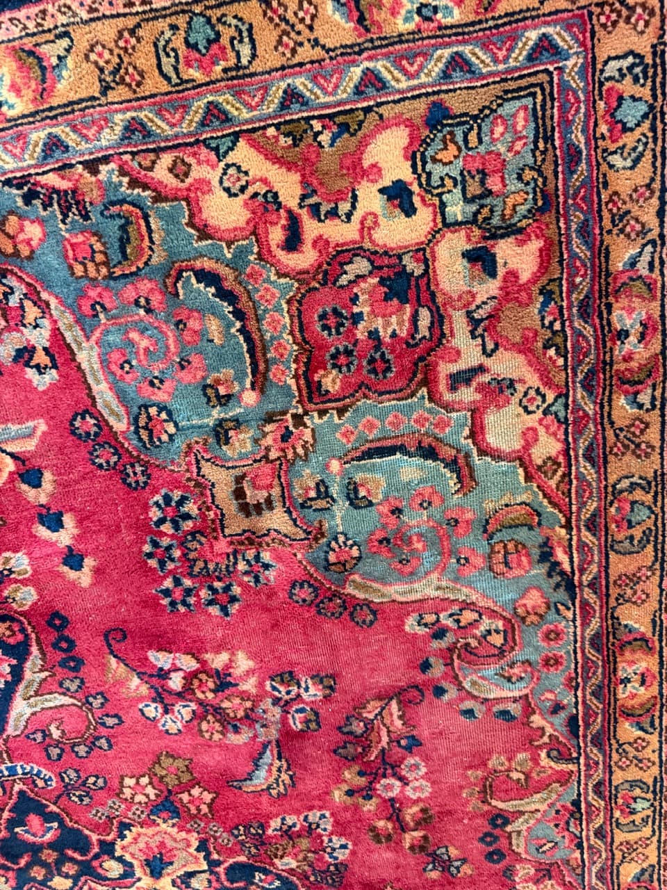 Dywan Keshan 330x240 cm, czerwony, wełna, Iran - 195074