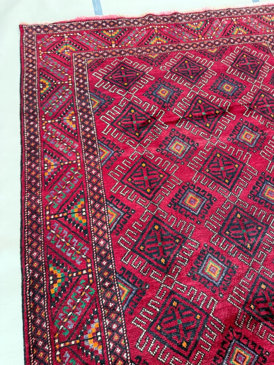 Dywan Beludż, czerwony, wełna, Iran, 290x170 cm - 195099