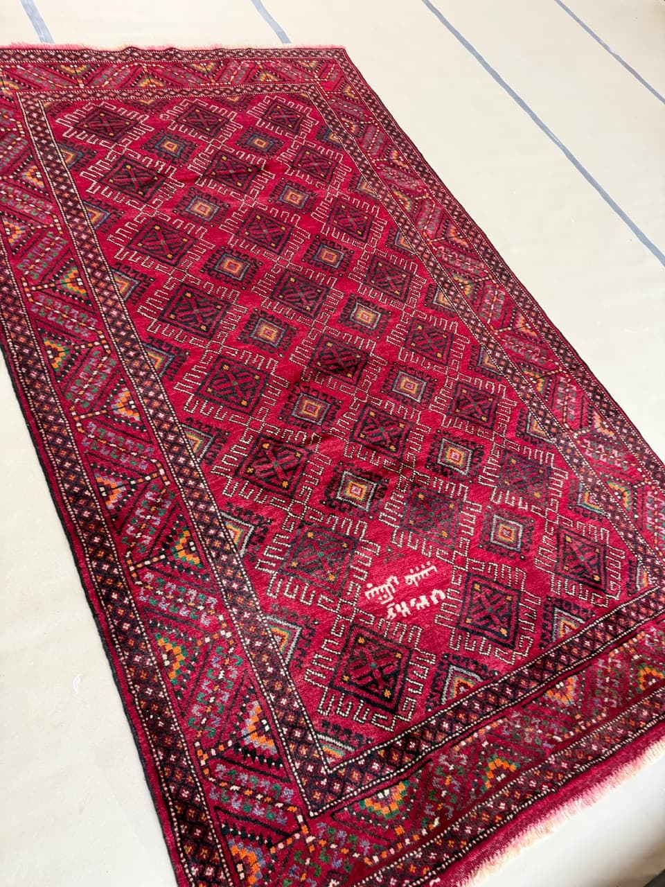 Dywan Beludż, czerwony, wełna, Iran, 290x170 cm - 195100