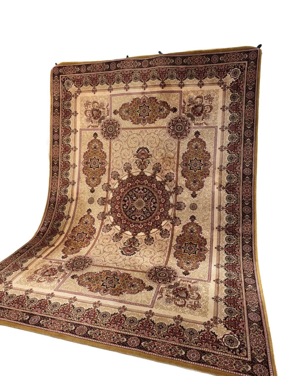 Dywan Sikkim, 350x250 cm, beżowy, wełna, Niemcy, lata 90.