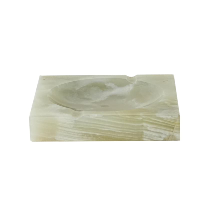 Podstawka, seledynowy onyks, Włochy, lata 60.