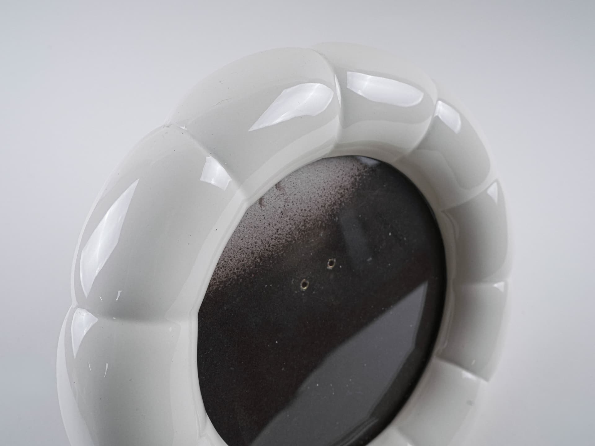 Decorative frame, ivory white porcelain, Italy, 1970s. - 195289