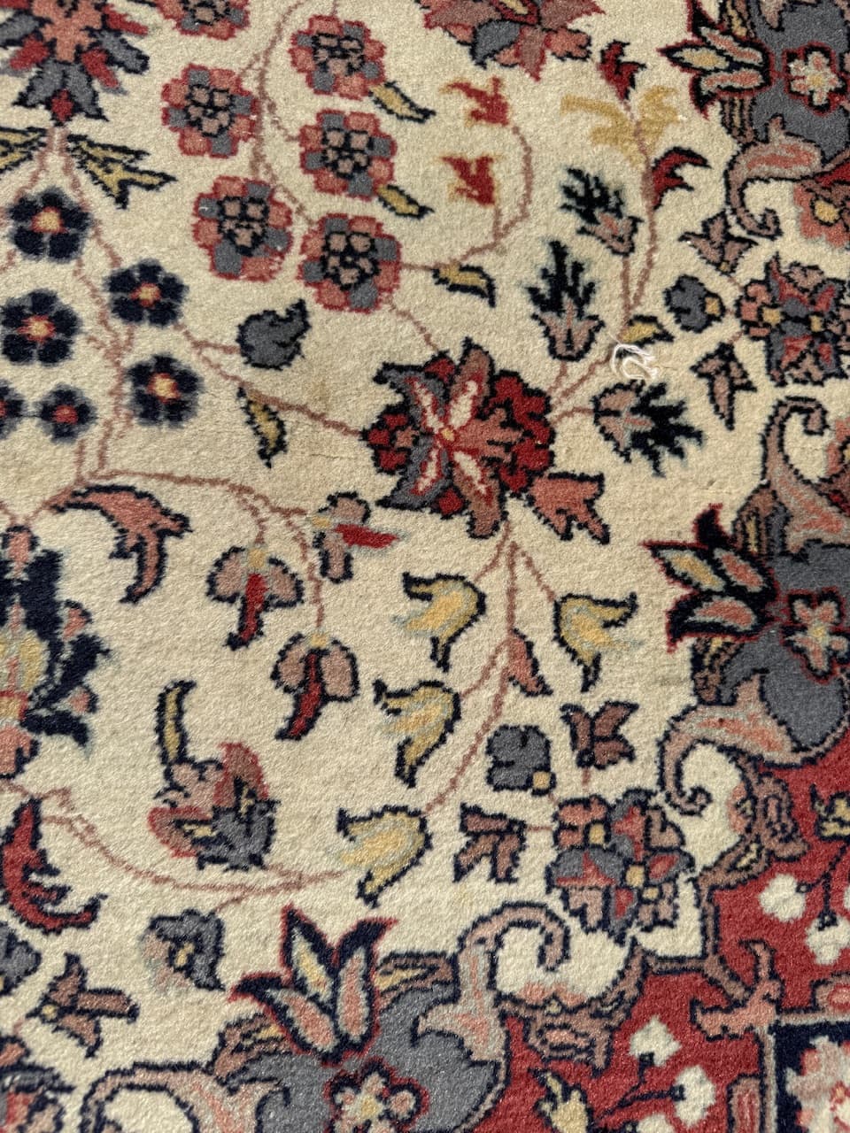 Dywan Teheran 155x94 cm, kość słoniowa, wełna kaszmirowa, Iran, lata 80. - 195320