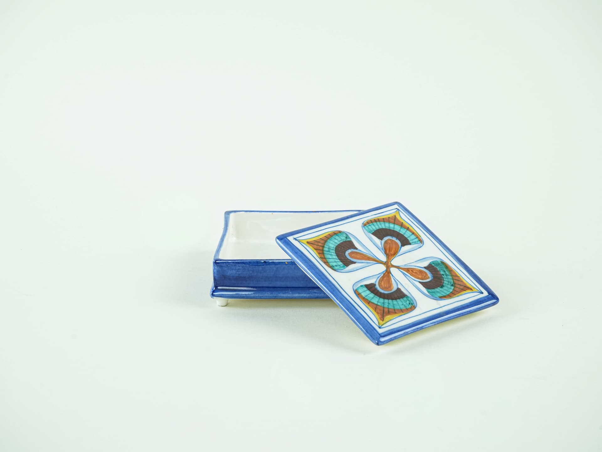 Box Toscari, multicolor ceramics, Italy, 1970s. - 195486