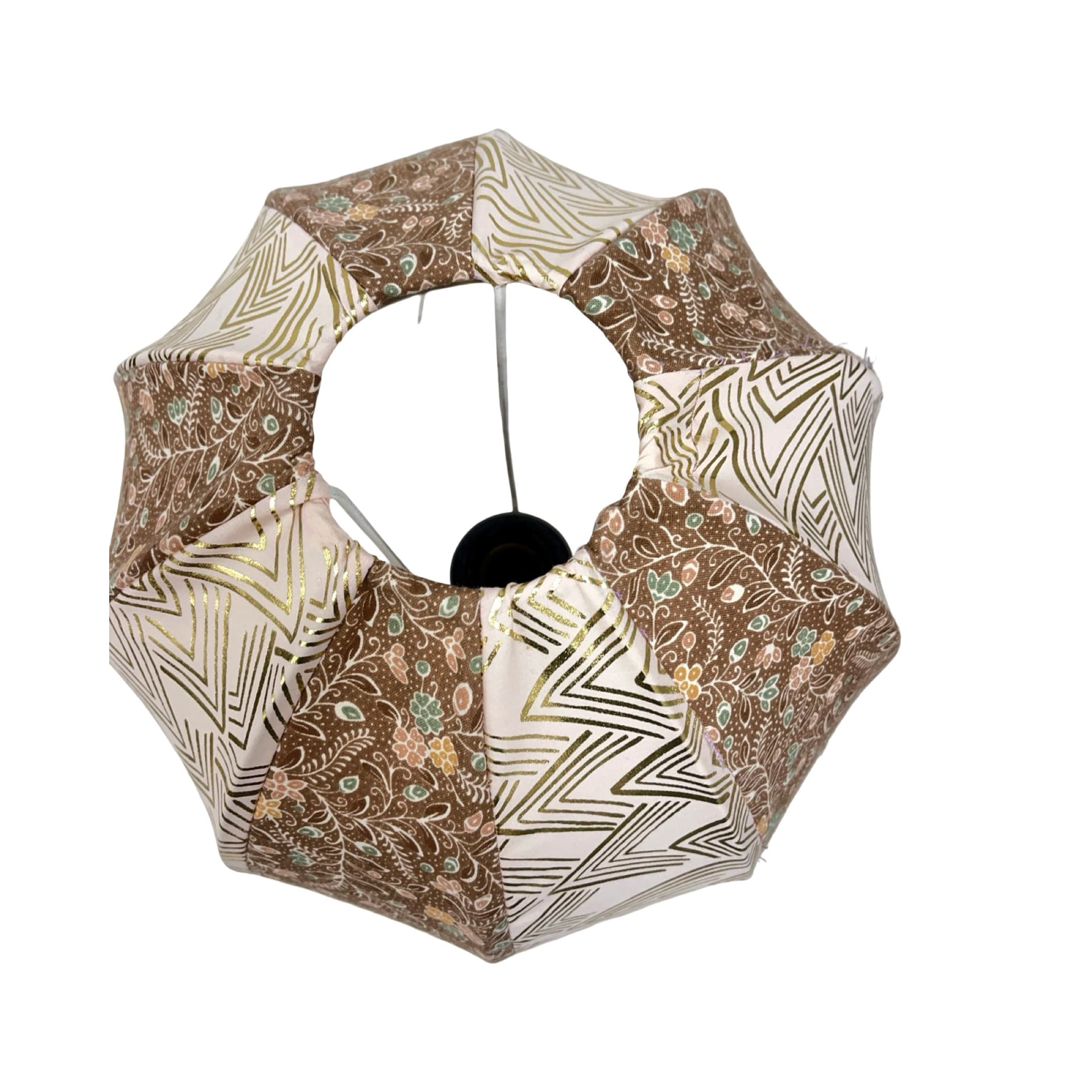 Lampa stołowa, alabaster beżowy, tkanina beżowa, Włochy, lata 60. - 195499