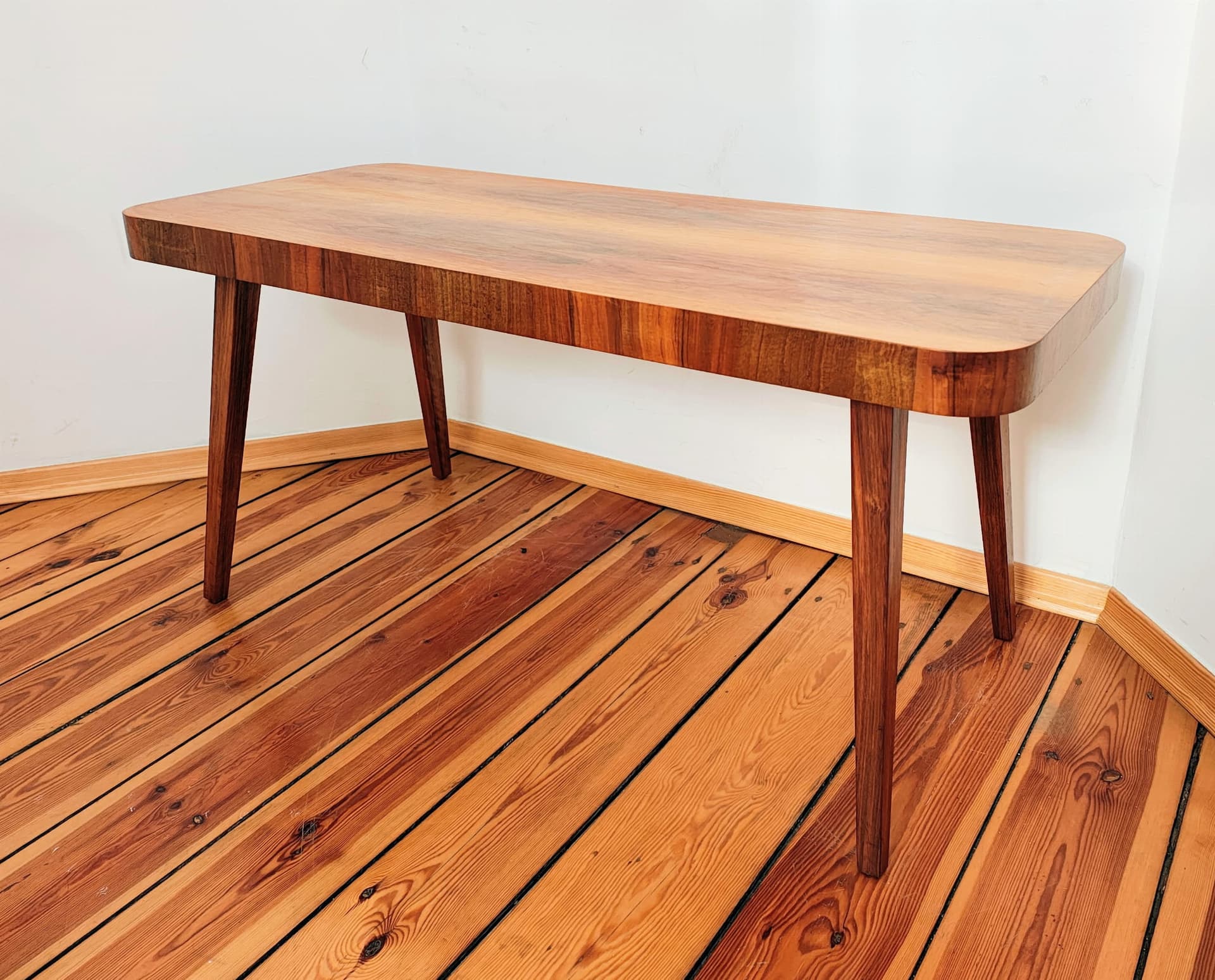 Stolik kawowy, brązowy, drewno, UP Závody, Czechosłowacja, lata 60. - 195530