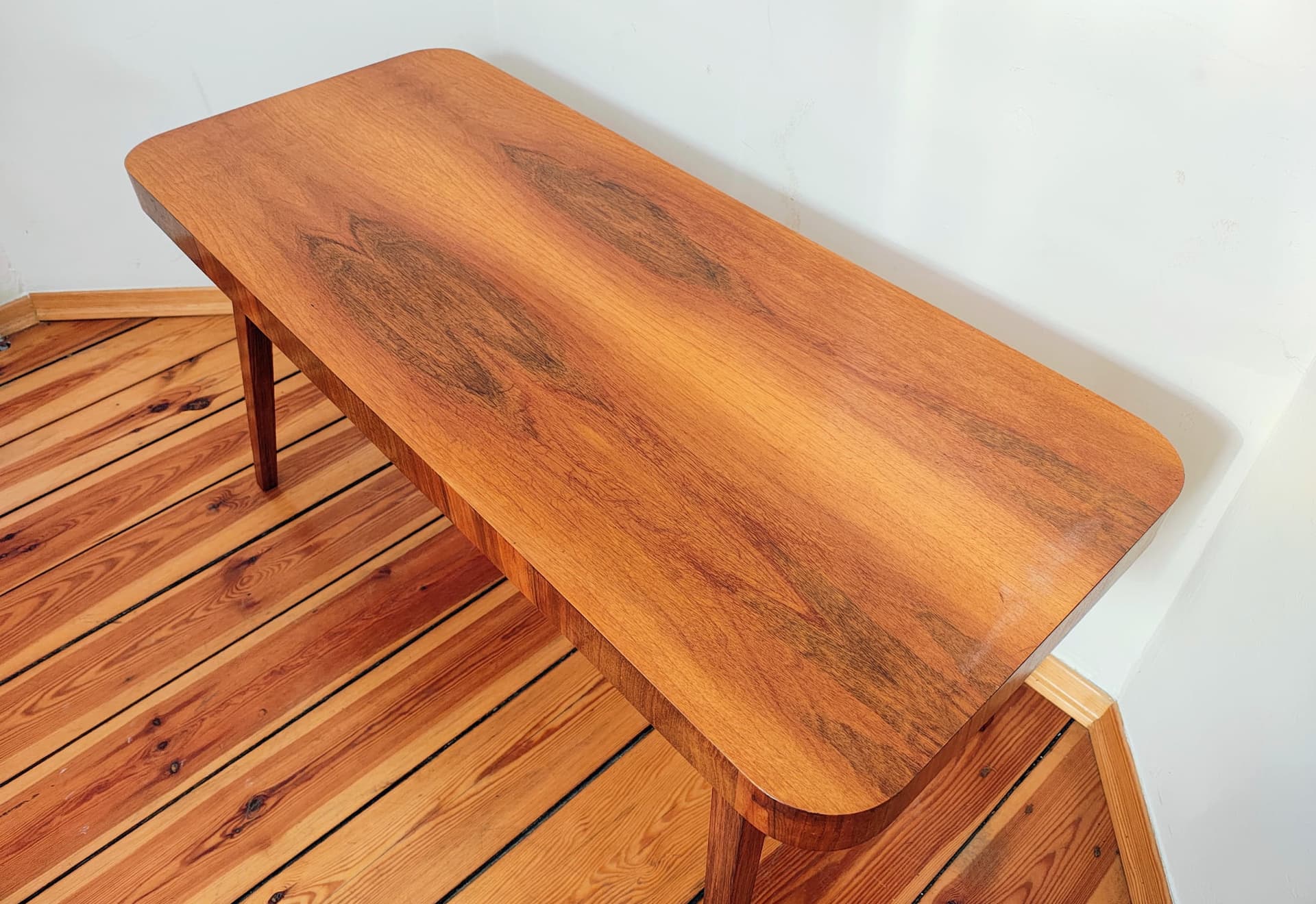 Stolik kawowy, brązowy, drewno, UP Závody, Czechosłowacja, lata 60. - 195533