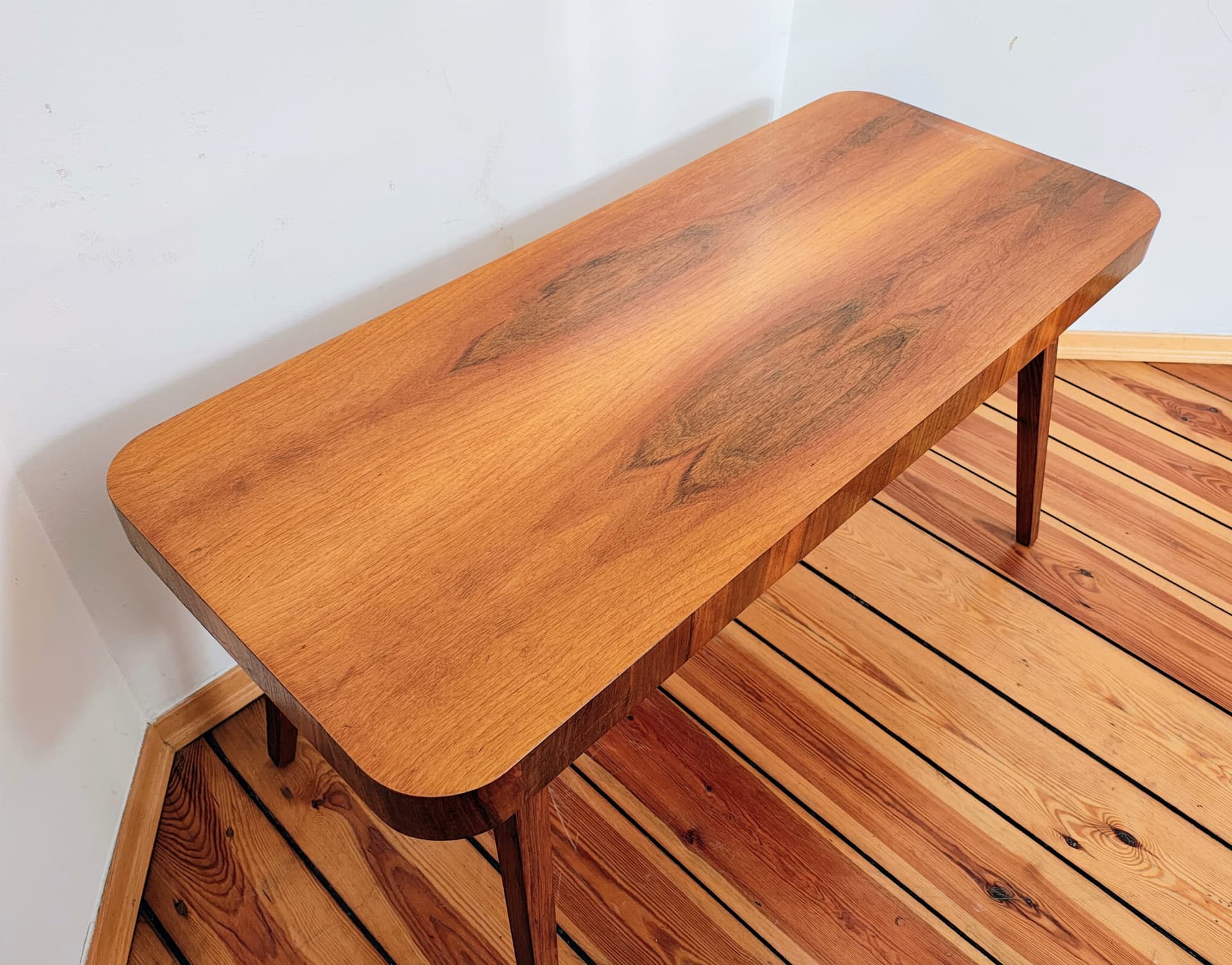 Stolik kawowy, brązowy, drewno, UP Závody, Czechosłowacja, lata 60. - 195534