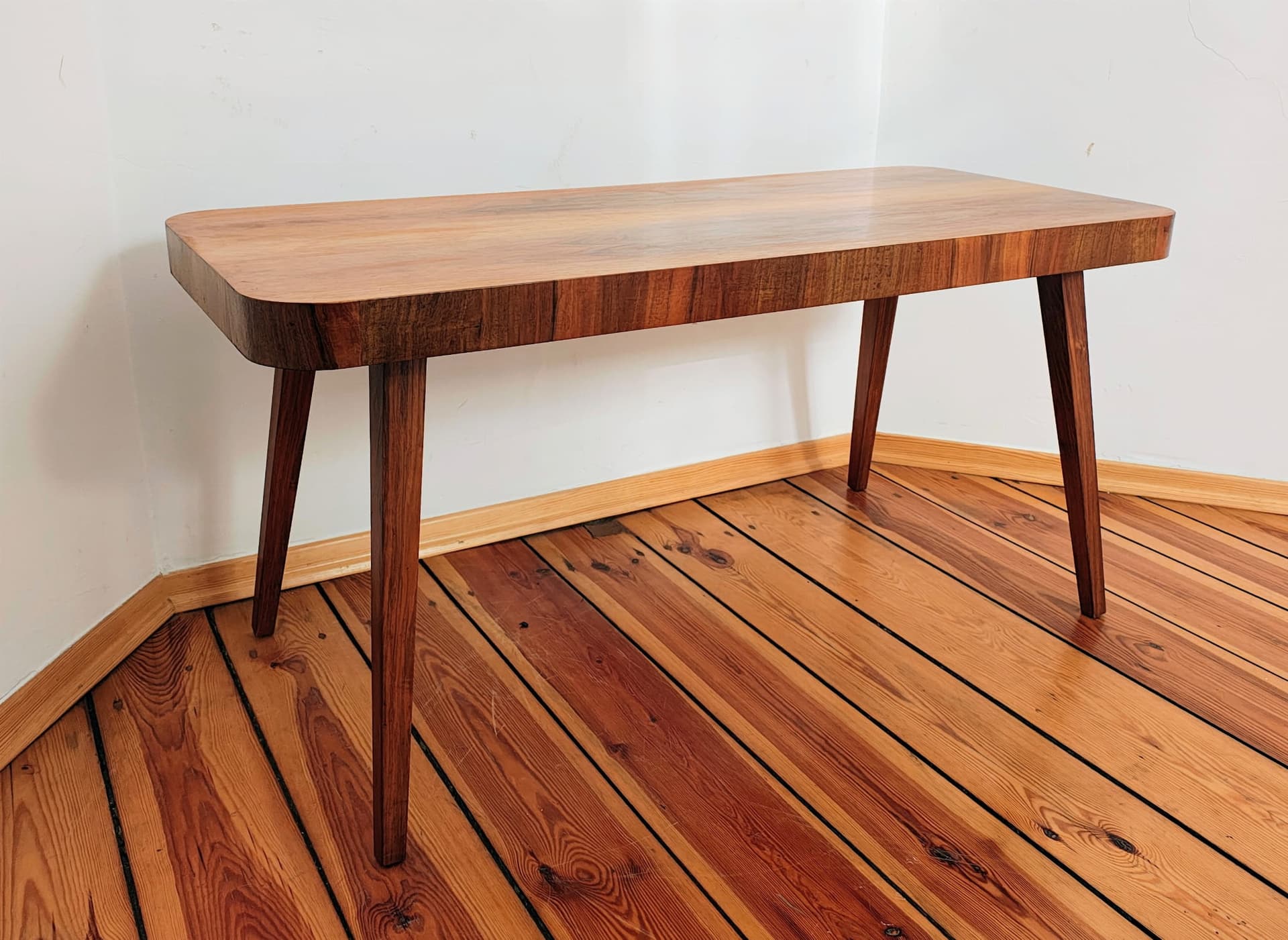 Stolik kawowy, brązowy, drewno, UP Závody, Czechosłowacja, lata 60. - 195531