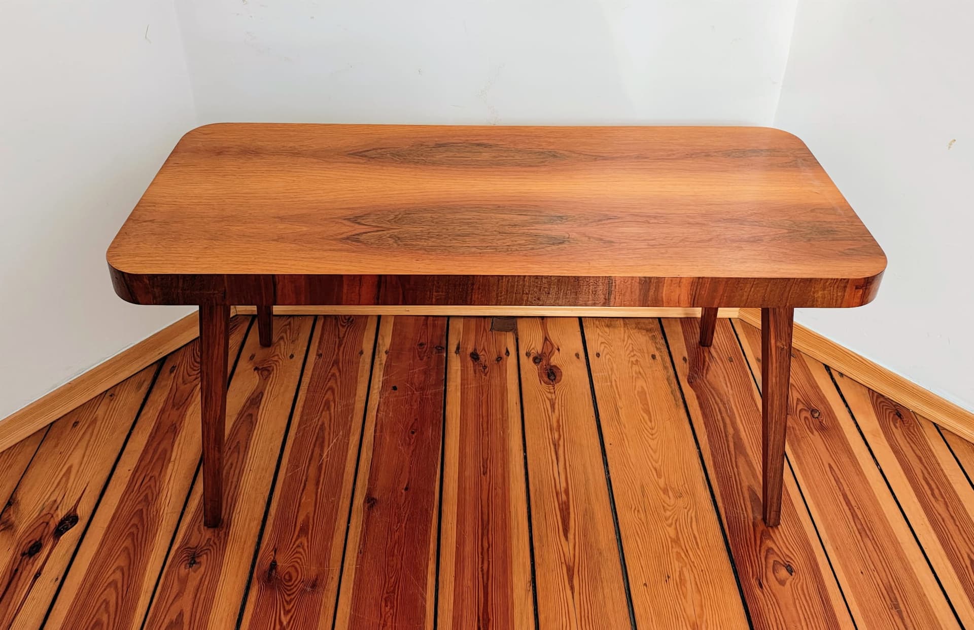 Stolik kawowy, brązowy, drewno, UP Závody, Czechosłowacja, lata 60. - 195529