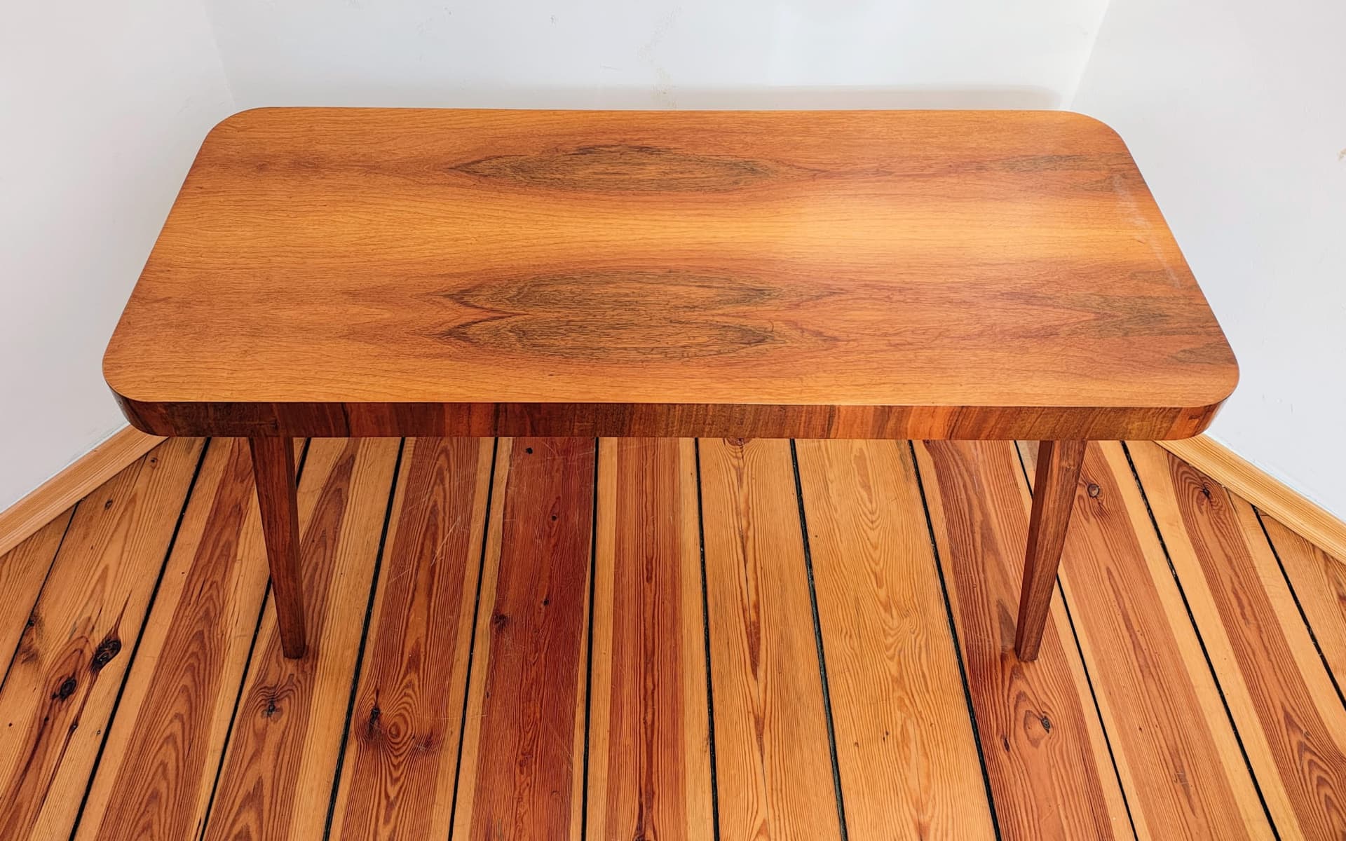 Stolik kawowy, brązowy, drewno, UP Závody, Czechosłowacja, lata 60. - 195532