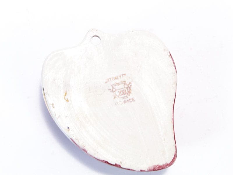 Wazon ścienny, pop-art, czerwony, porcelana, Steatyt, Polska, lata 60. - 195549