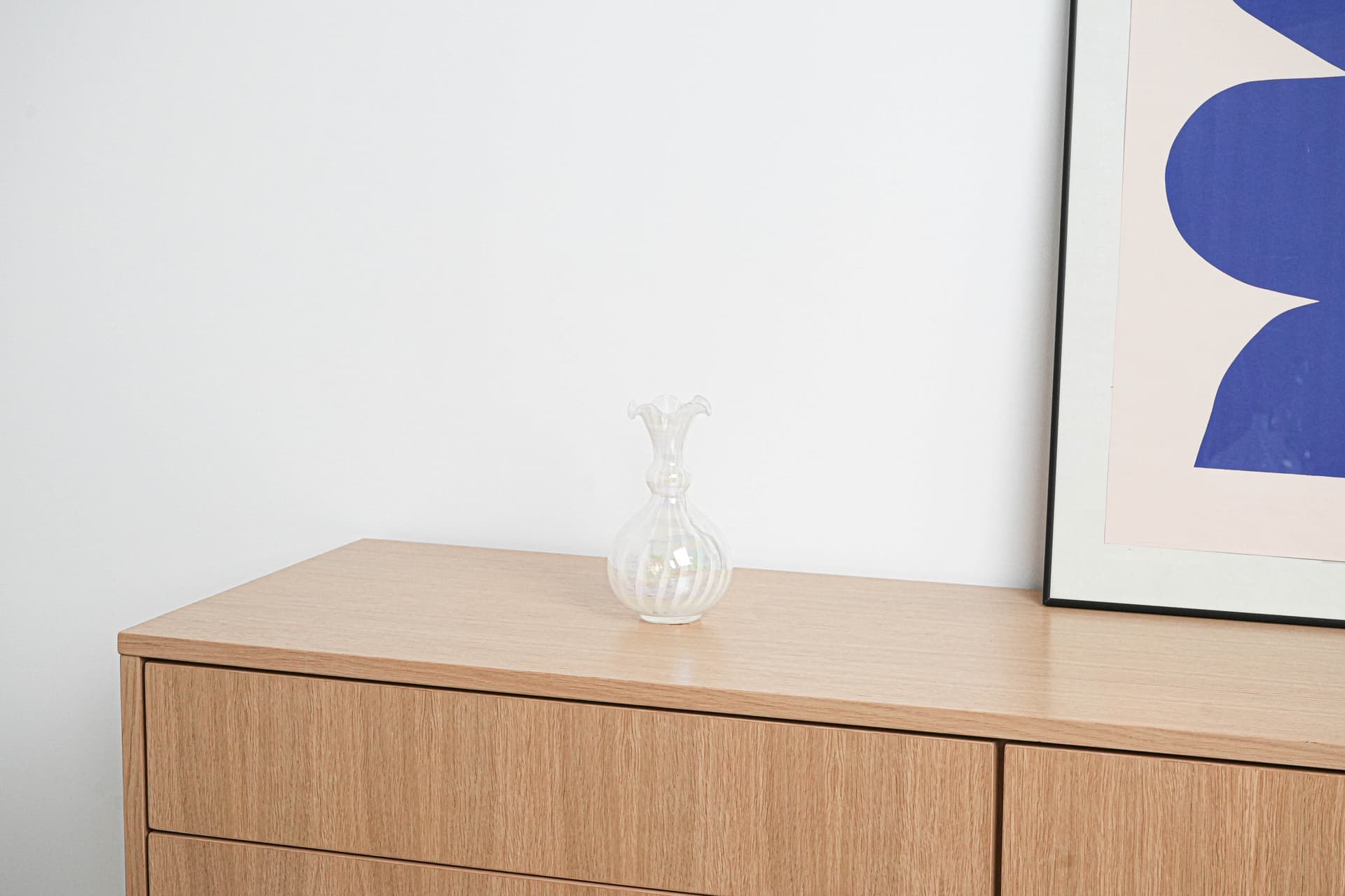 Wazon, Murano, transparentny, szkło, Włochy, lata 60. - 195586