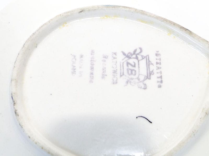 Para pater, czarny, porcelana, proj. A. Chmiel, Steatyt, Polska, lata 60. - 195591