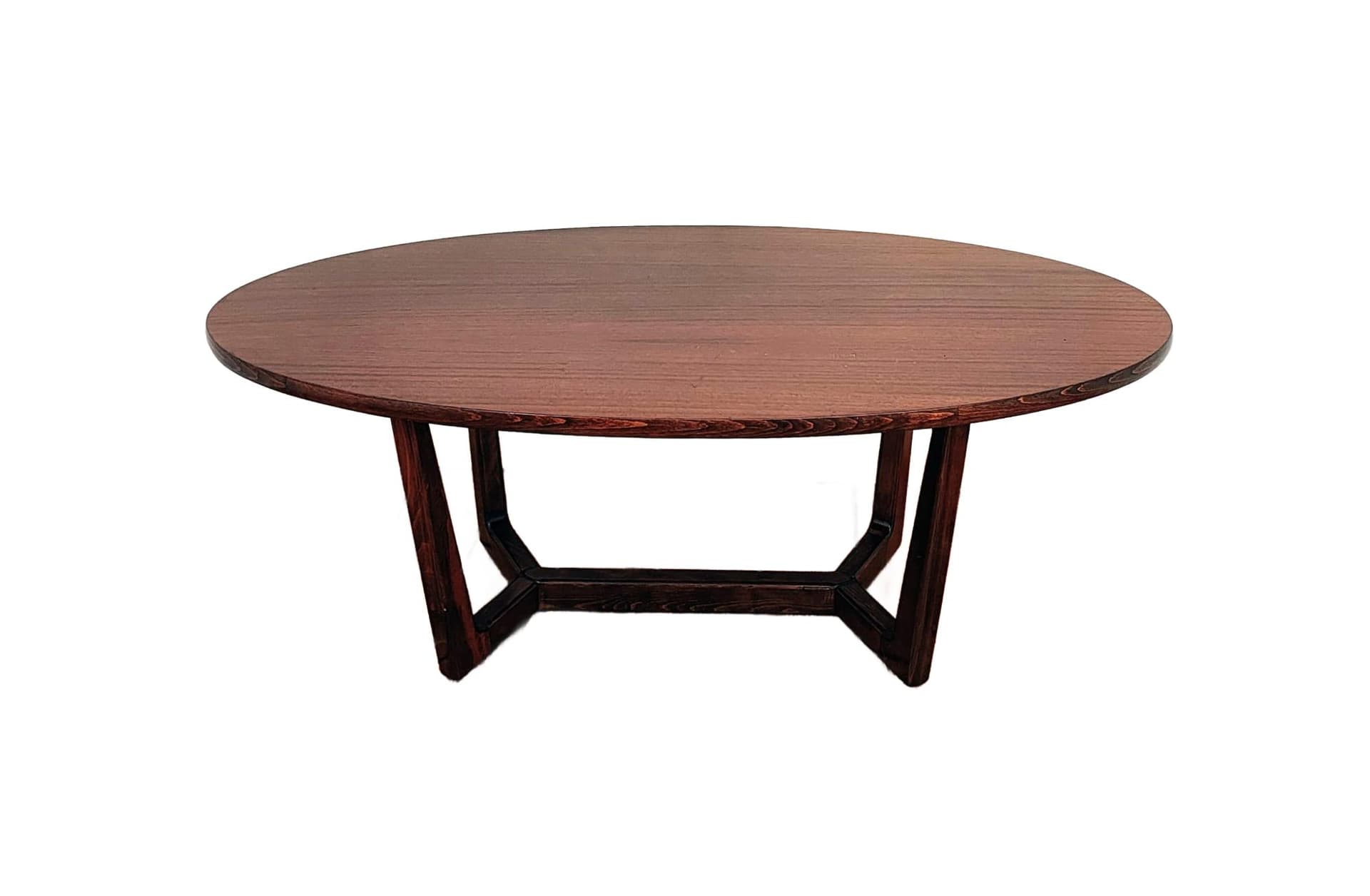 Coffee table, dark brown mahogany, UP Závody, Czechoslovakia, 1960s.