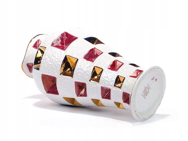 Wazon Pop Art, porcelana biała, Steatyt, Polska, lata 60. - 195627