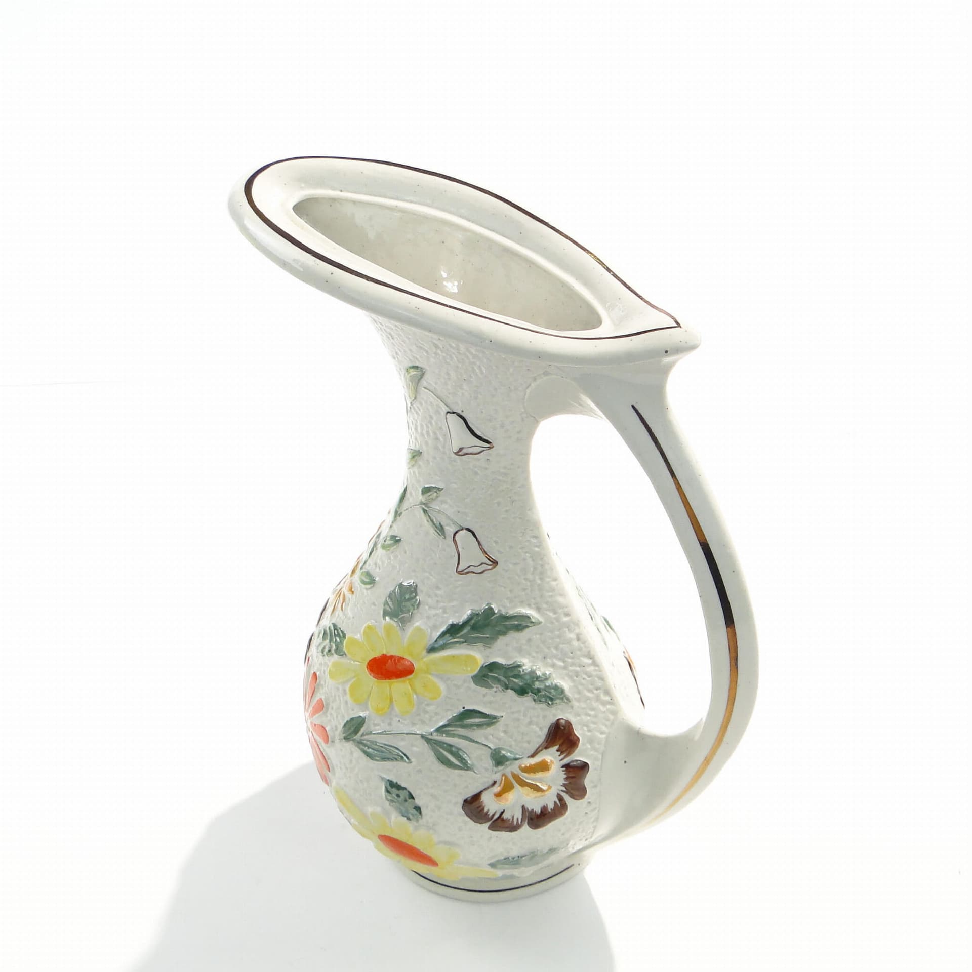 Dzban Pop Art, porcelana ivory white, Polska, lata 60. - 195639