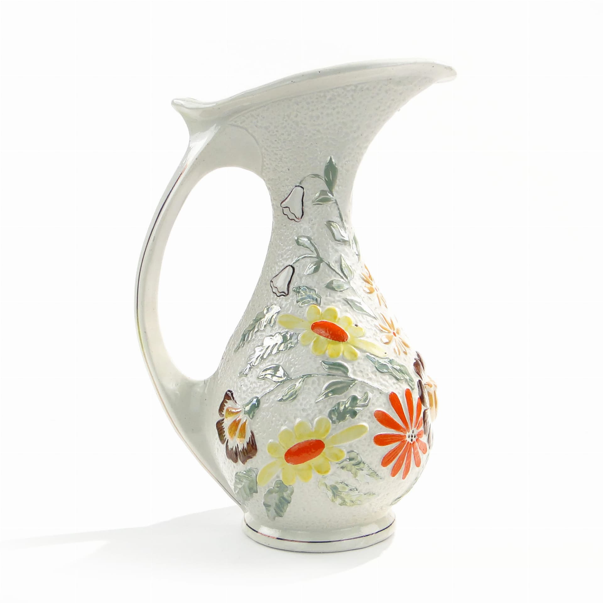 Dzban Pop Art, porcelana ivory white, Polska, lata 60. - 195634