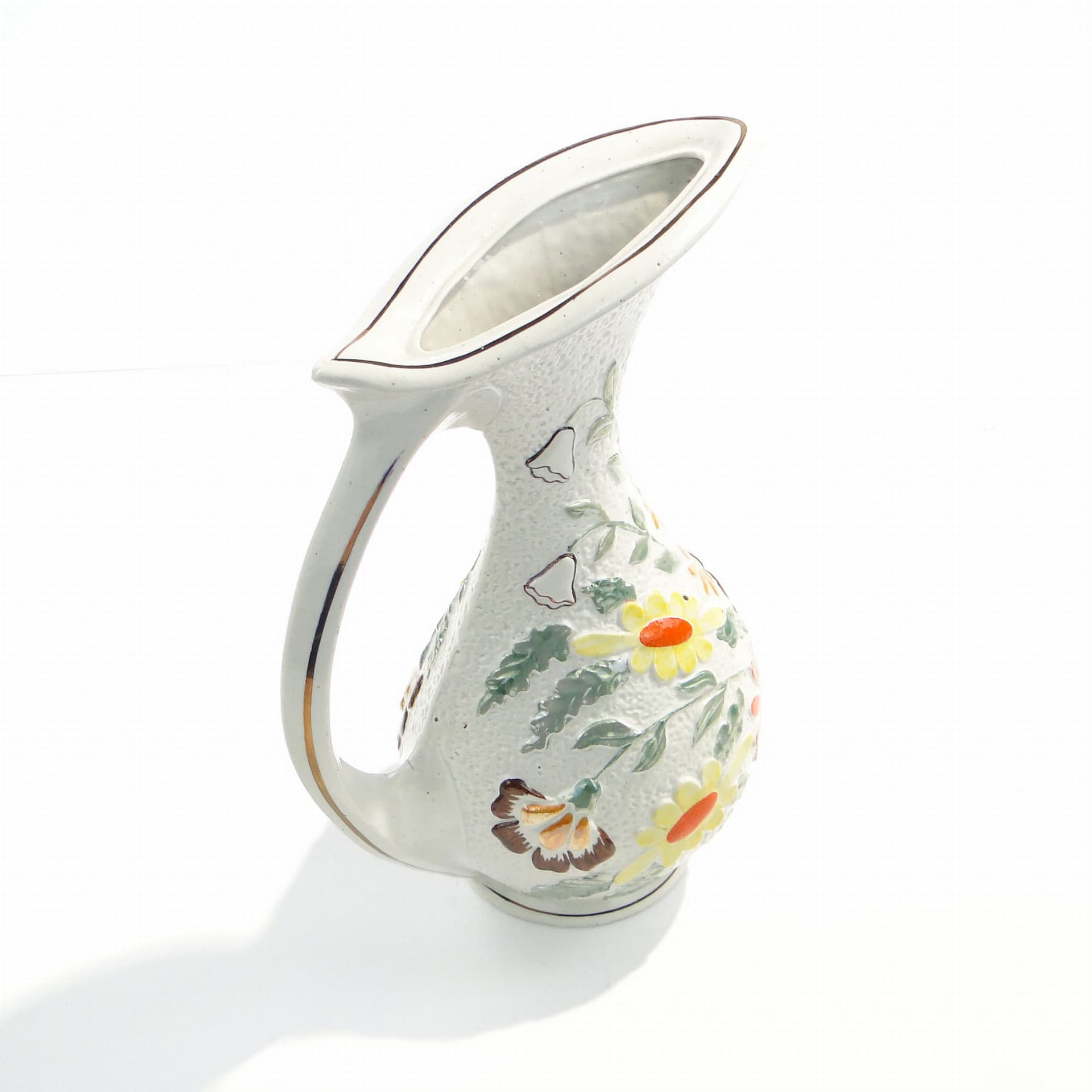 Dzban Pop Art, porcelana ivory white, Polska, lata 60. - 195638