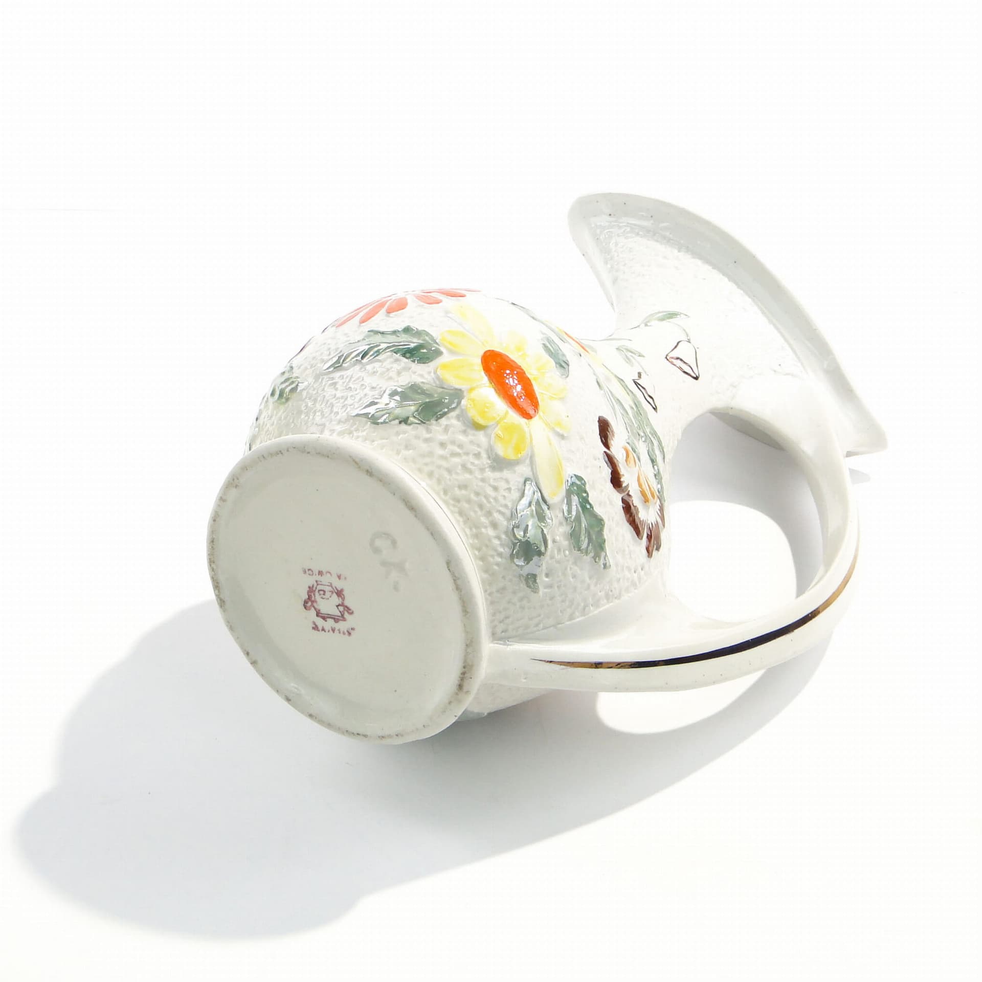 Dzban Pop Art, porcelana ivory white, Polska, lata 60. - 195641