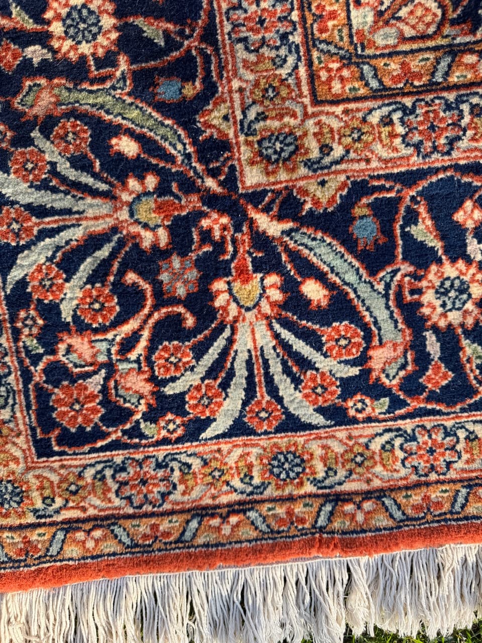 Dywan Indo Ispahan 315x200 cm, czerwony, wełna kaszmirowa, Indie - 195656