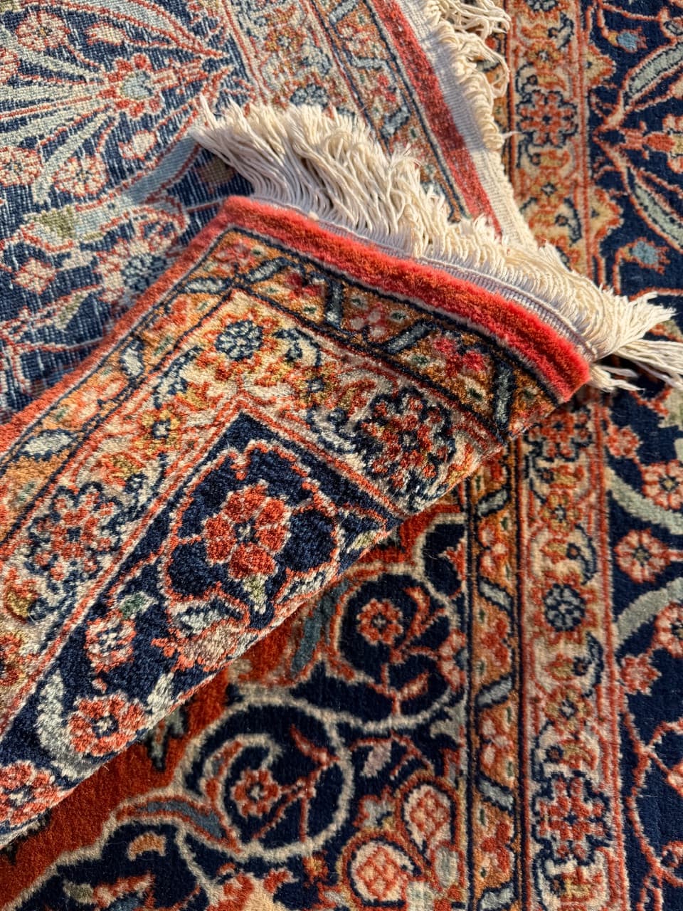 Dywan Indo Ispahan 315x200 cm, czerwony, wełna kaszmirowa, Indie - 195647