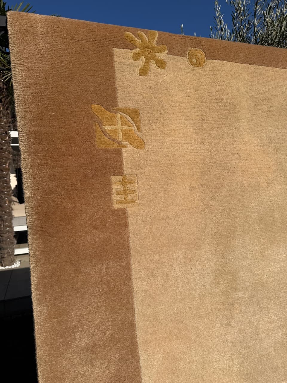 Dywan Art Deco 300x250 cm, beżowy, wełna, Nepal - 195672