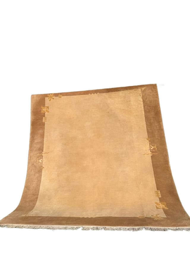 Dywan Art Deco 300x250 cm, beżowy, wełna, Nepal - WYMIARY