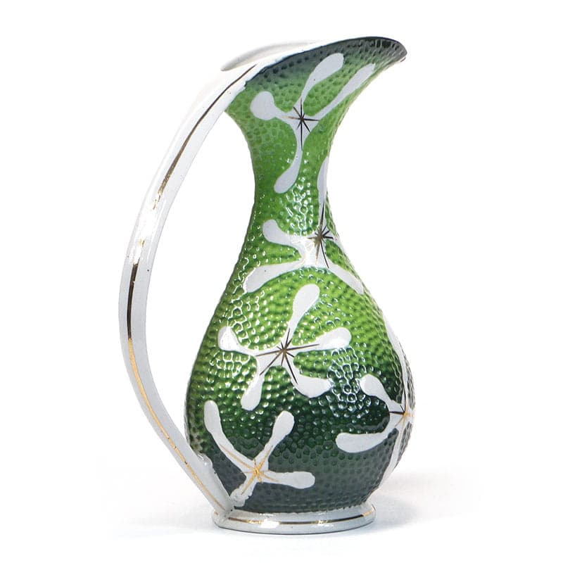 Pitcher Pop Art, green, porcelain, Steatyt, Poland, 1960s. - 195682