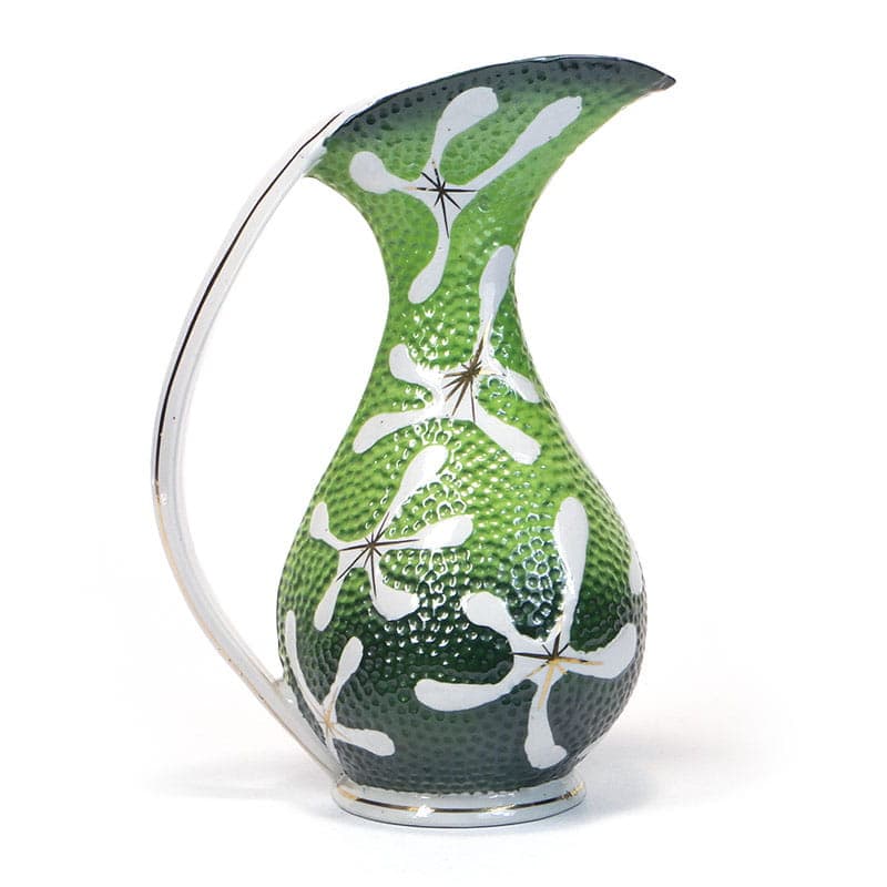 Pitcher Pop Art, green, porcelain, Steatyt, Poland, 1960s.