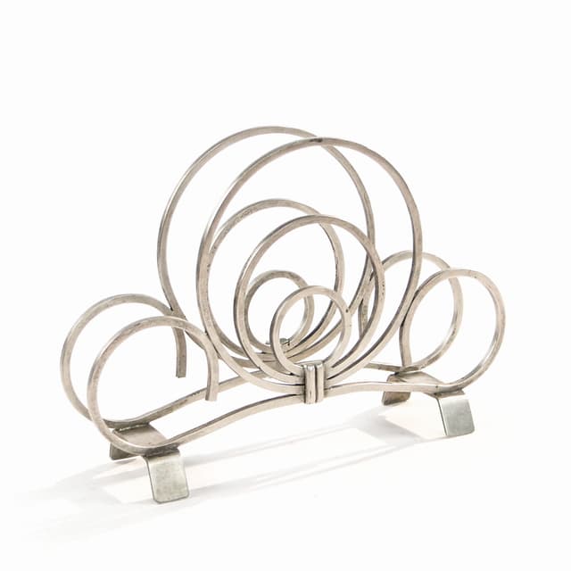 Serwetnik Art Deco, srebro, Polska, lata 20. - WYMIARY