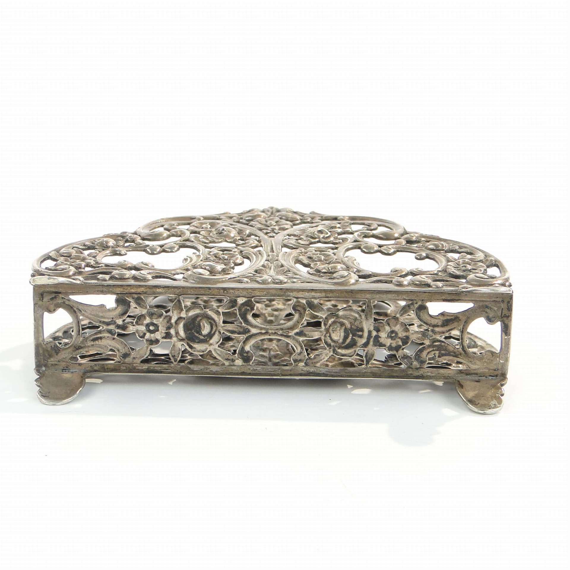 Serwetnik rococo, srebro, początek XX w. - 195703