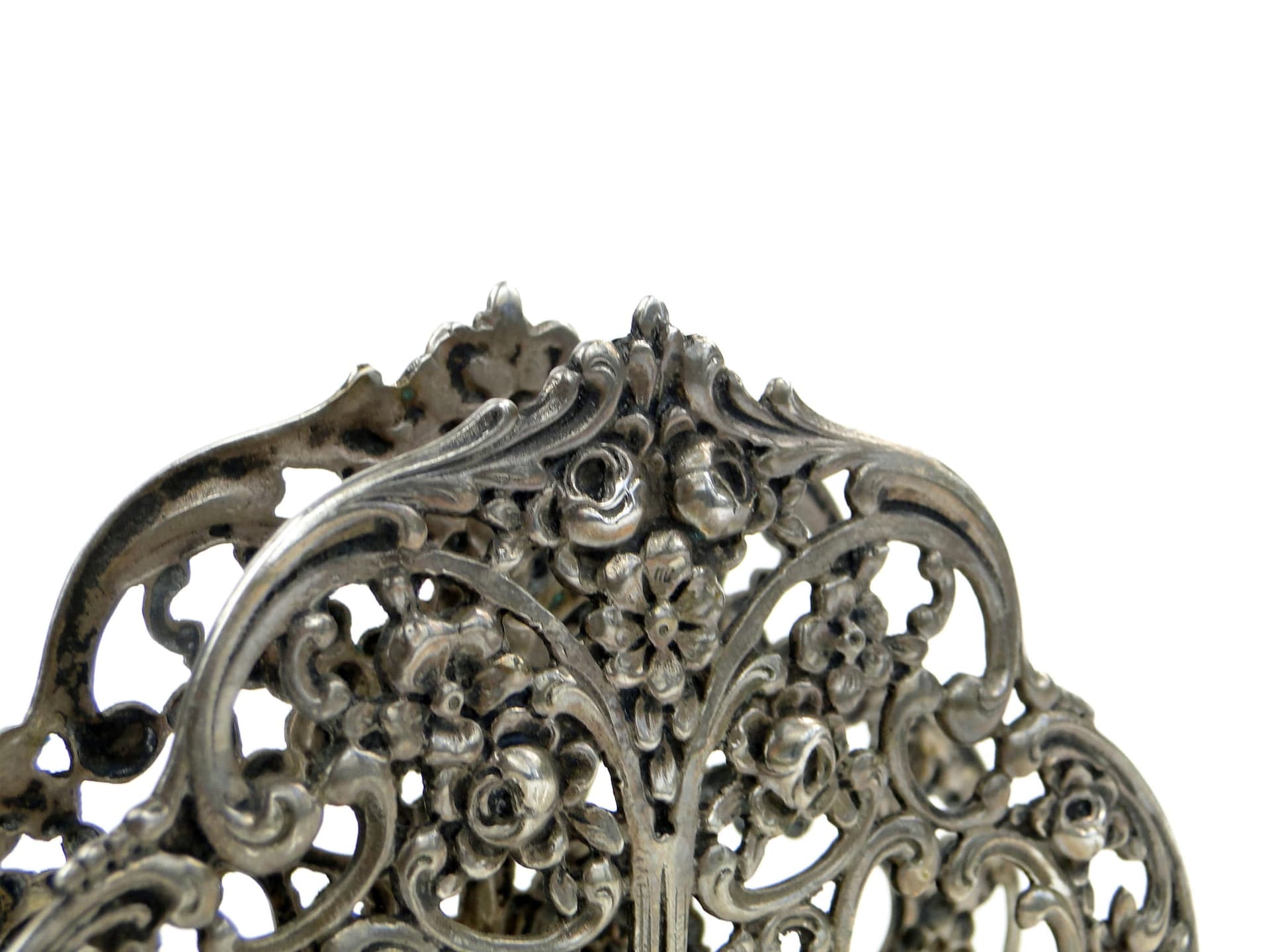 Serwetnik rococo, srebro, początek XX w. - 195700