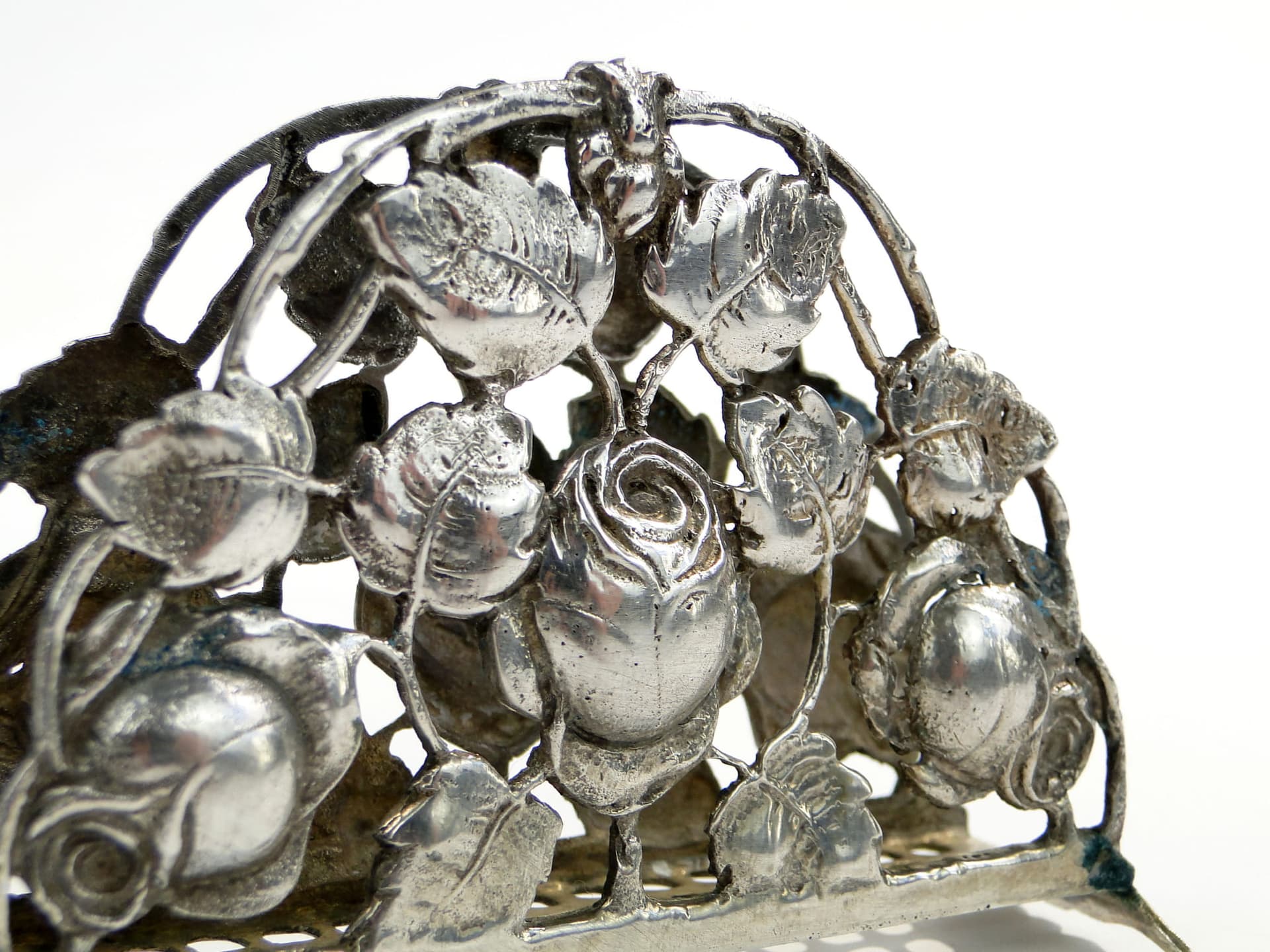 Serwetnik Art déco, srebro, Niemcy/Szwecja, lata 80. - 195707