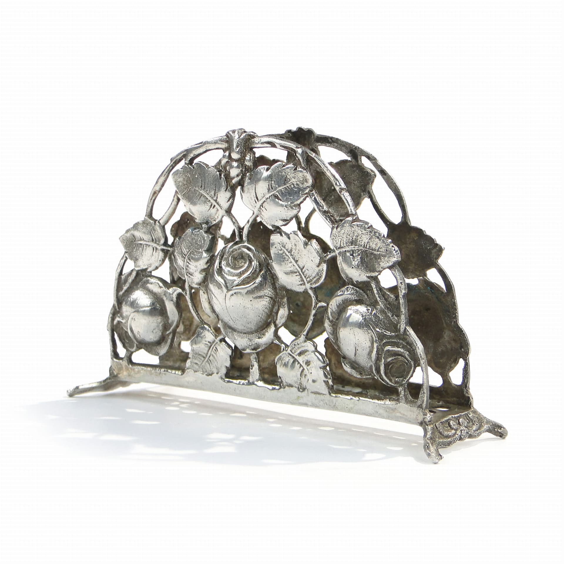 Serwetnik Art déco, srebro, Niemcy/Szwecja, lata 80. - 195708