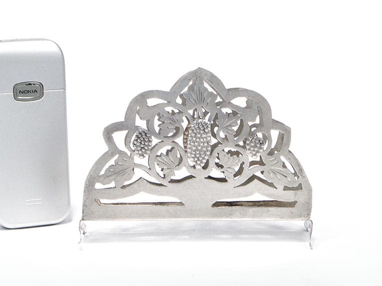 Serwetnik Art Deco, srebro, Polska, lata 20. - 195734