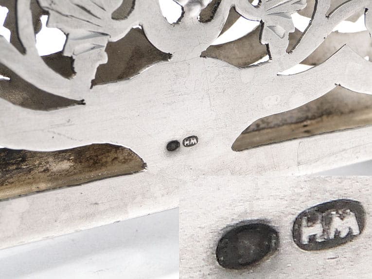 Serwetnik Art Deco, srebro, Polska, lata 20. - 195740